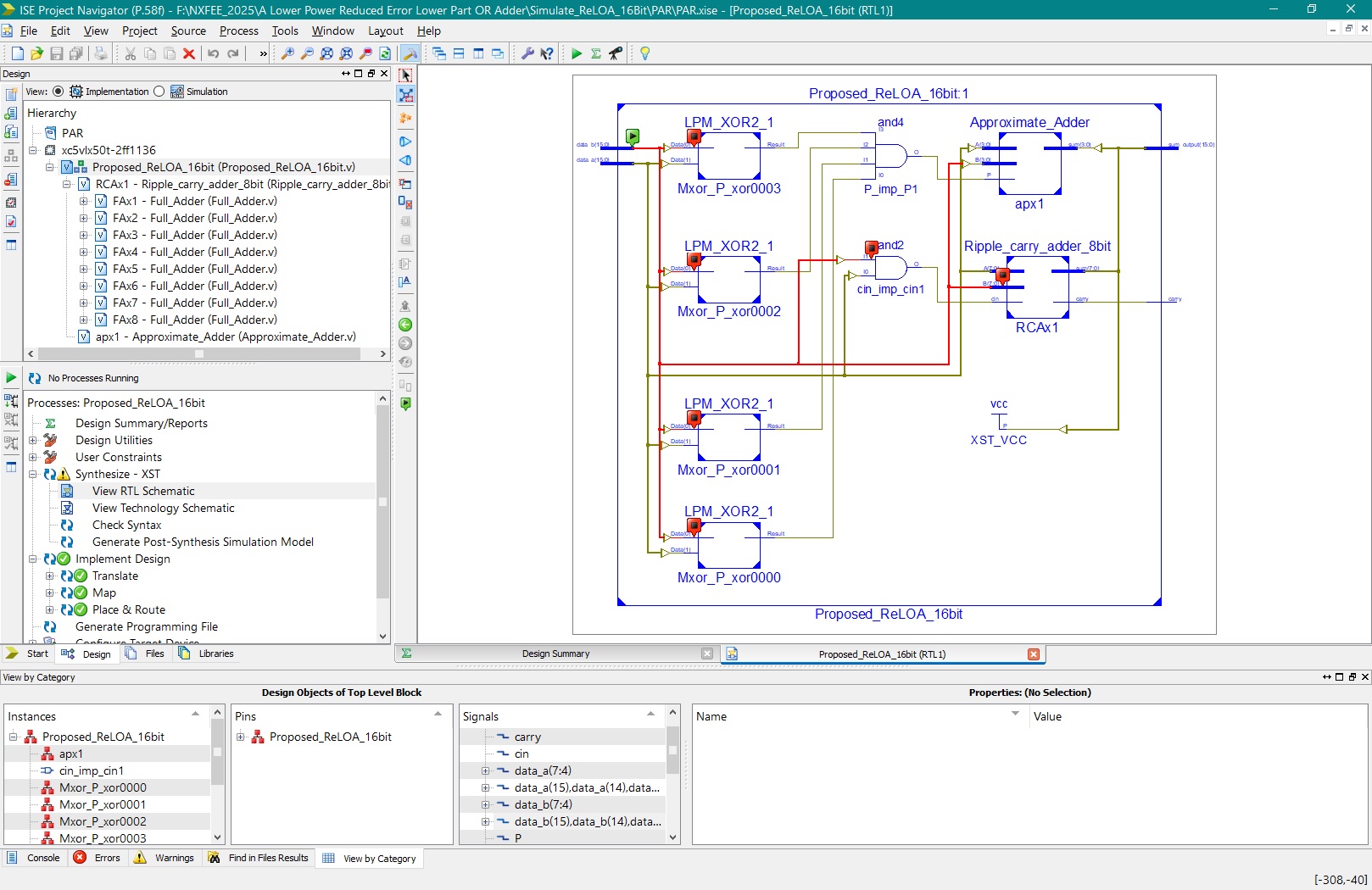 RELOA Lower Part OR Adder